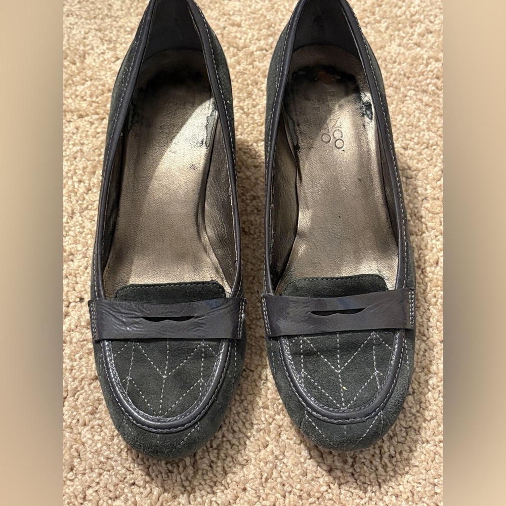 Franco Sarto Dark Gray Suede Heel